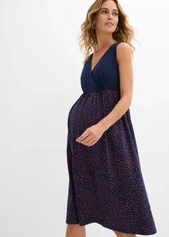 Mujer bonprix bonprix Conjunto 3 en 1 compuesto por vestido premamá y camiseta de algodón orgánico (2 piezas)