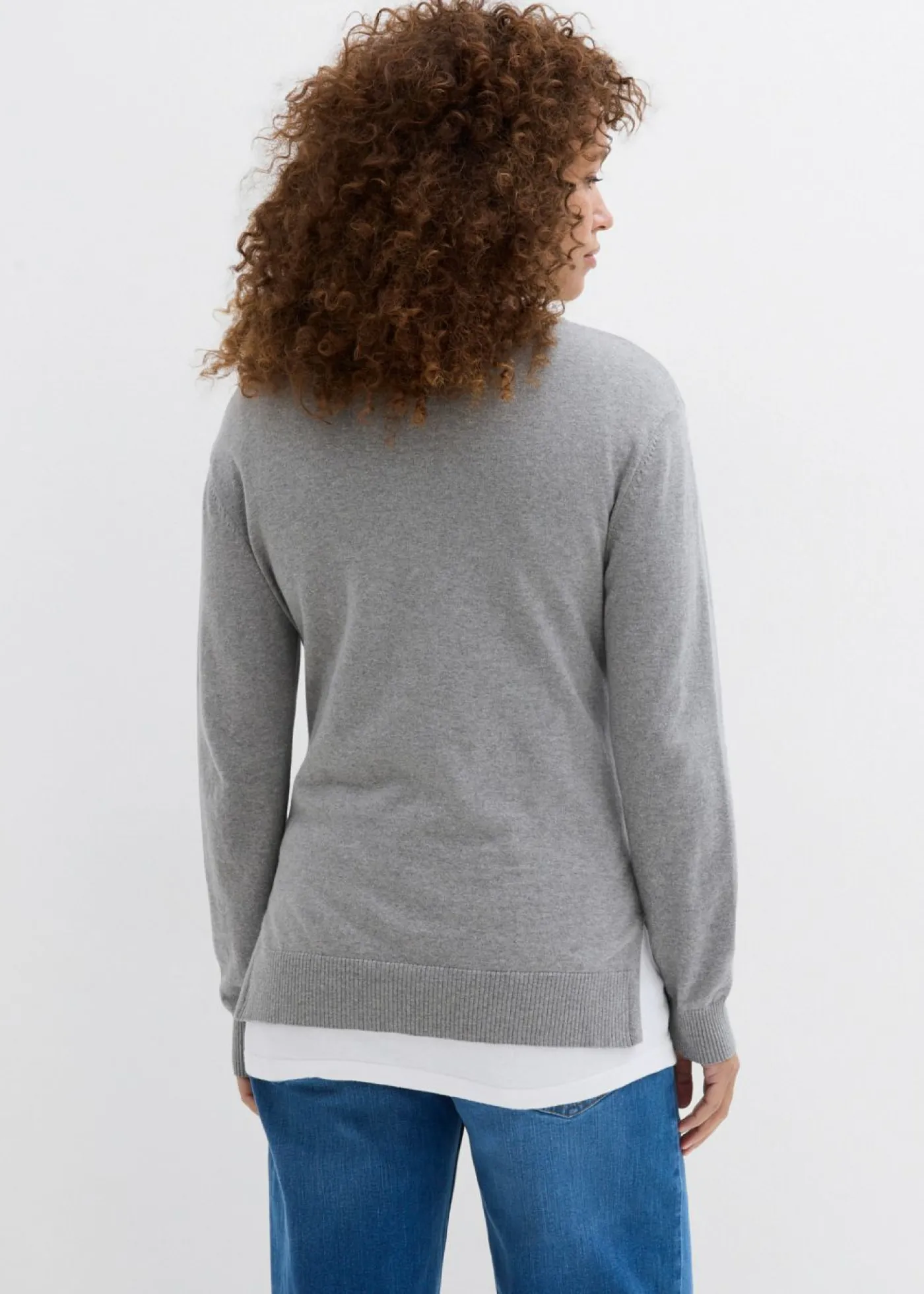 Mujer bonprix bonprix Conjunto 3 en 1 compuesto por jersey premamá y top de lactancia de punto de algodón