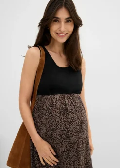 Mujer bonprix bonprix Conjunto 3 en 1 compuesto por jersey y vestido premamá con función de lactancia (2 piezas)