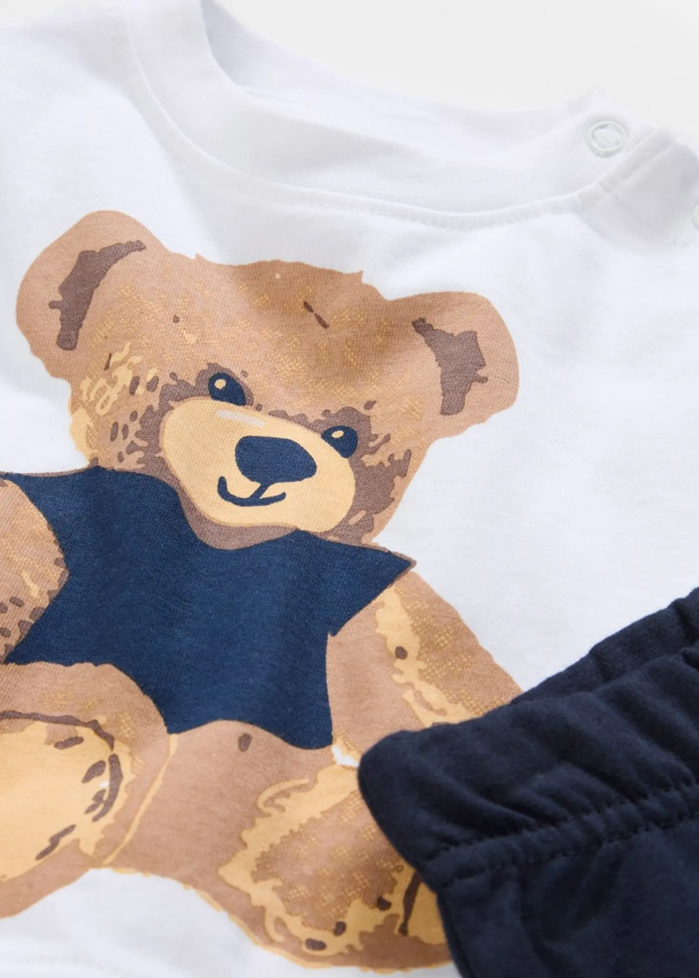 Niños bonprix bonprix Conjunto de camiseta polar y pantalón de algodón orgánico (2 piezas)