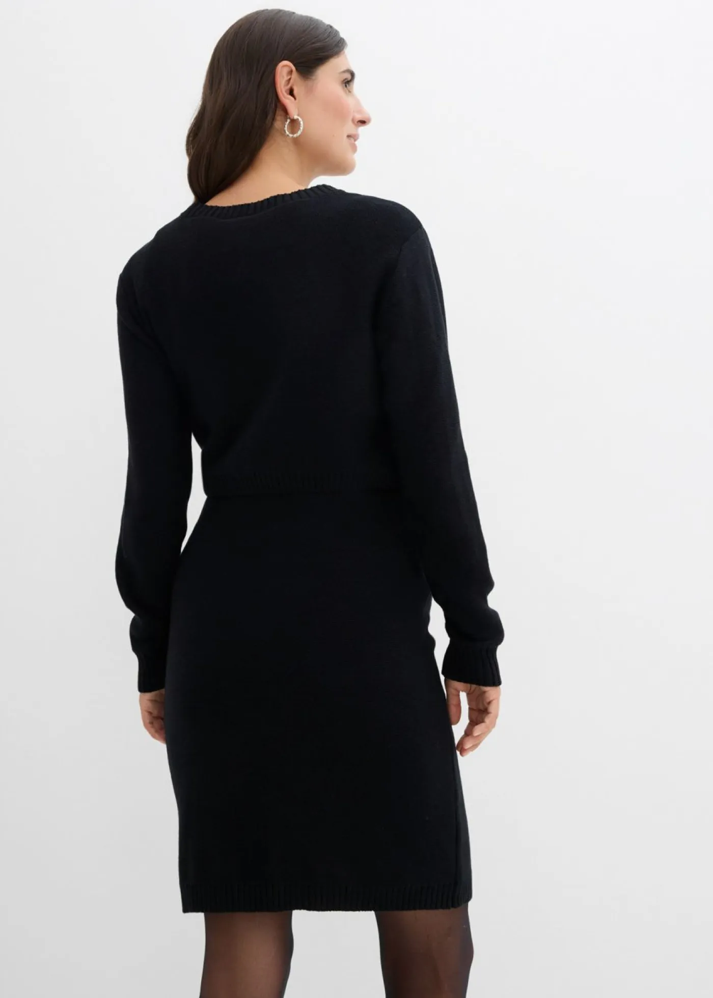 bonprix bonprix Premamá>Conjunto de jersey y falda de algodón orgánico para durante y después del embarazo (2 piezas) Negro