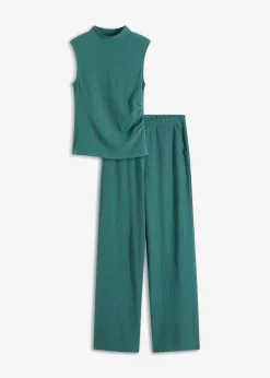 bonprix bonprix Conjuntos De Ropa|Monos>Conjunto de punto verde mate