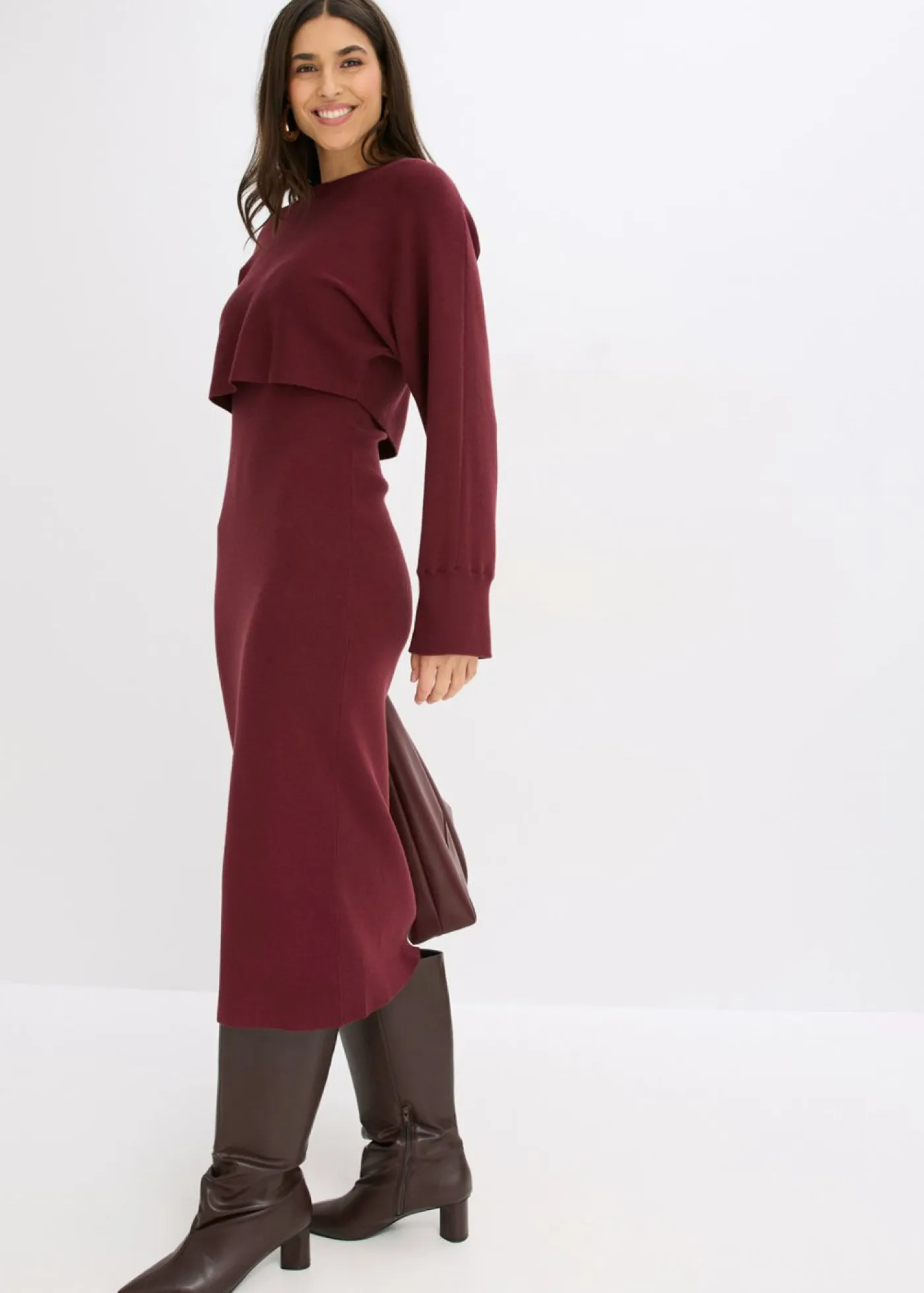 Mujer bonprix bonprix Conjunto de vestido de punto (2 piezas)