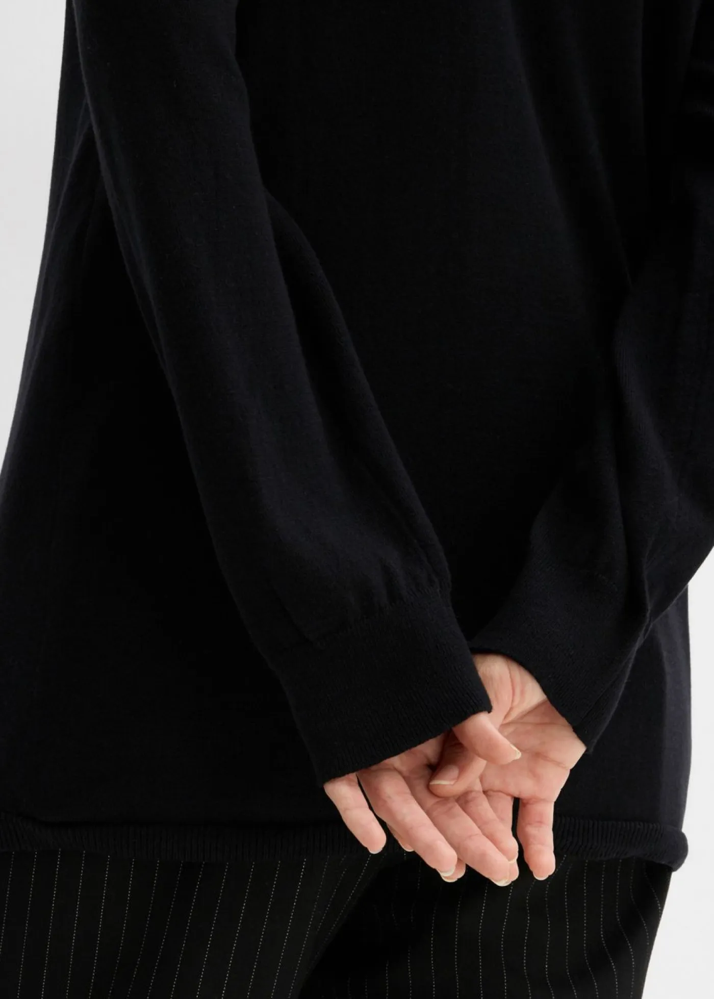 bonprix bonprix Premamá>Conjunto premamá/de lactancia compuesto por jersey y blusa sin mangas de algodón orgánico Negro-blanco