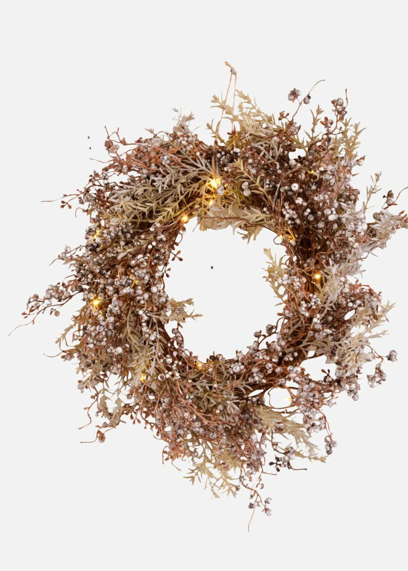 bonprix bonprix Muebles De Sala De Estar·Decoración|Decoración De Paredes>Corona decorativa led para pared marrón