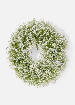 bonprix bonprix Primavera|Decoración De Primavera>Corona para puerta con gypsophila Verde-blanco