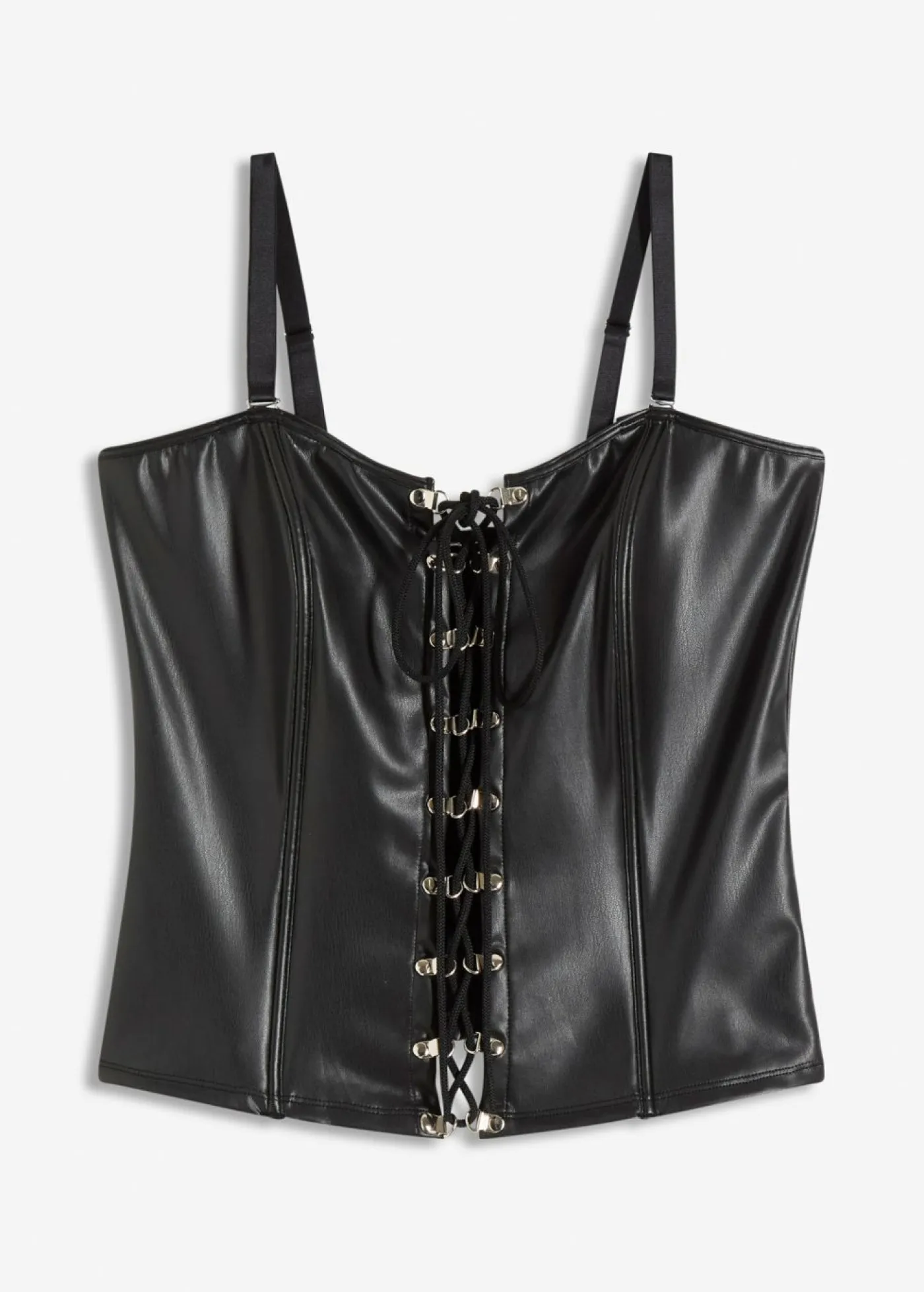 Mujer bonprix bonprix Corsé con cordones y efecto mojado