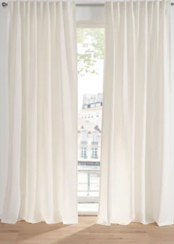 bonprix bonprix Cortina con aspecto de lino y poliéster reciclado (1 unidad)