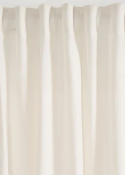 bonprix bonprix Cortina con aspecto de lino y poliéster reciclado (1 unidad)