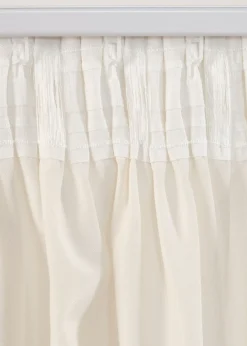 bonprix bonprix Cortina con aspecto de lino y poliéster reciclado (1 unidad)