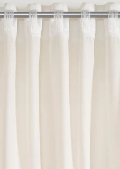 bonprix bonprix Cortina con aspecto de lino y poliéster reciclado (1 unidad)