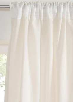 bonprix bonprix Cortina con aspecto de lino y poliéster reciclado (1 unidad)