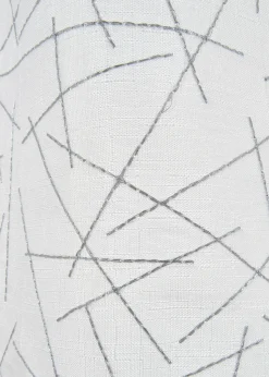 bonprix bonprix Cortinas Baratas|Visillos>Cortina con bordado brillante Blanco-plata