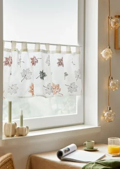 bonprix bonprix Cortina con bordado de hojas