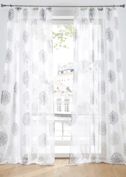 bonprix bonprix Cortina con círculos, también en tamaño extralargo (1 unidad)