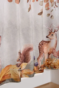 bonprix bonprix Cortinas Baratas|Visillos>Cortina con estampado animal gris/marrón/amarillo