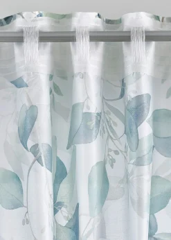 bonprix bonprix Muebles De Sala De Estar·Cortinas De Salón|Cortinas Para Dormitorio>Cortina con estampado de flores (1 unidad) Blanco-verde