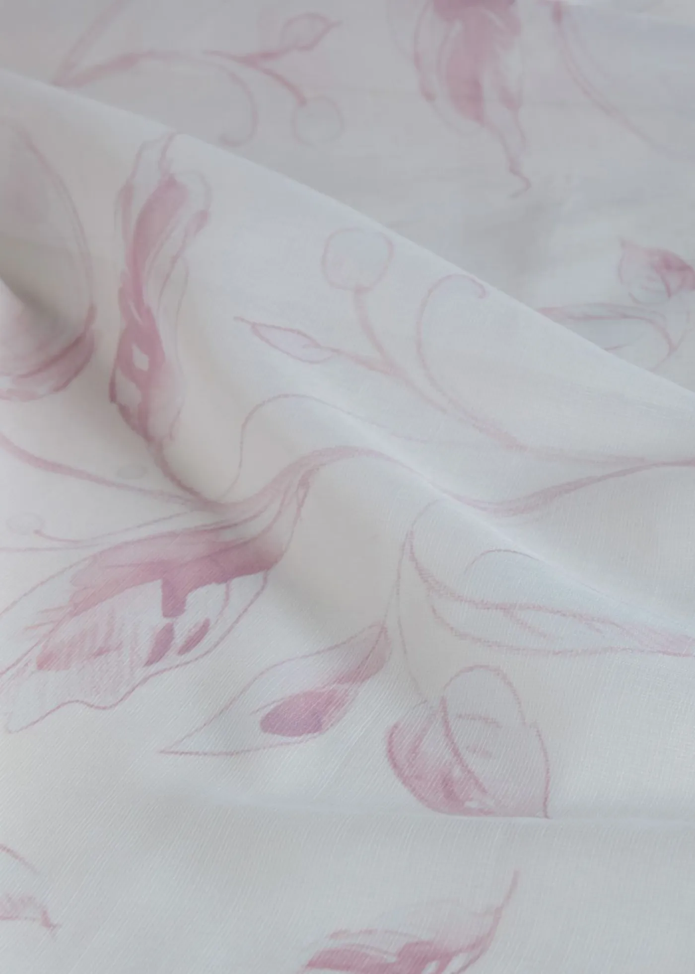 bonprix bonprix Muebles De Sala De Estar·Cortinas De Salón|Cortinas Para Dormitorio>Cortina con estampado floral (1 unidad) Crema-rosa claro