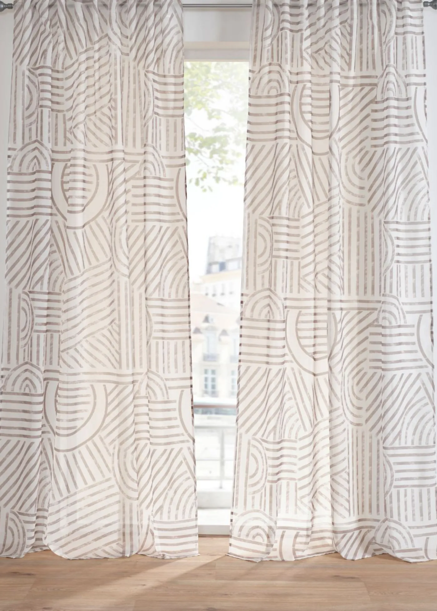 bonprix bonprix Cortina con estampado gráfico (1 unidad)