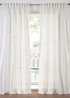 bonprix bonprix Muebles De Sala De Estar·Cortinas De Salón|Cortinas Baratas>Cortina con ligero efecto brillante, también en tamaño extralargo (1 unidad) Crema