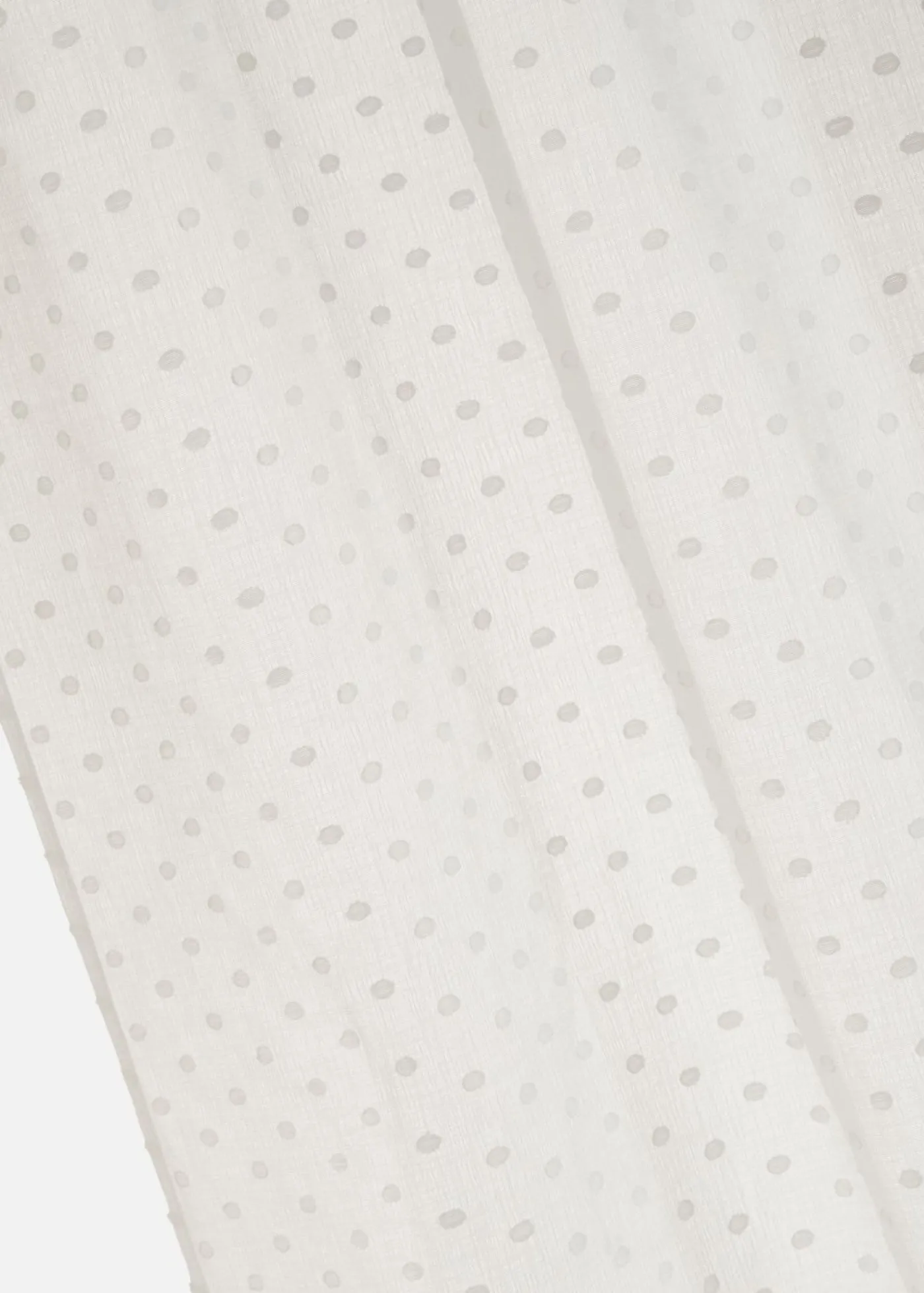 bonprix bonprix Muebles De Sala De Estar·Cortinas De Salón|Todas Las Cortinas>Cortina con lunares de jacquard (1 unidad) blanco topos