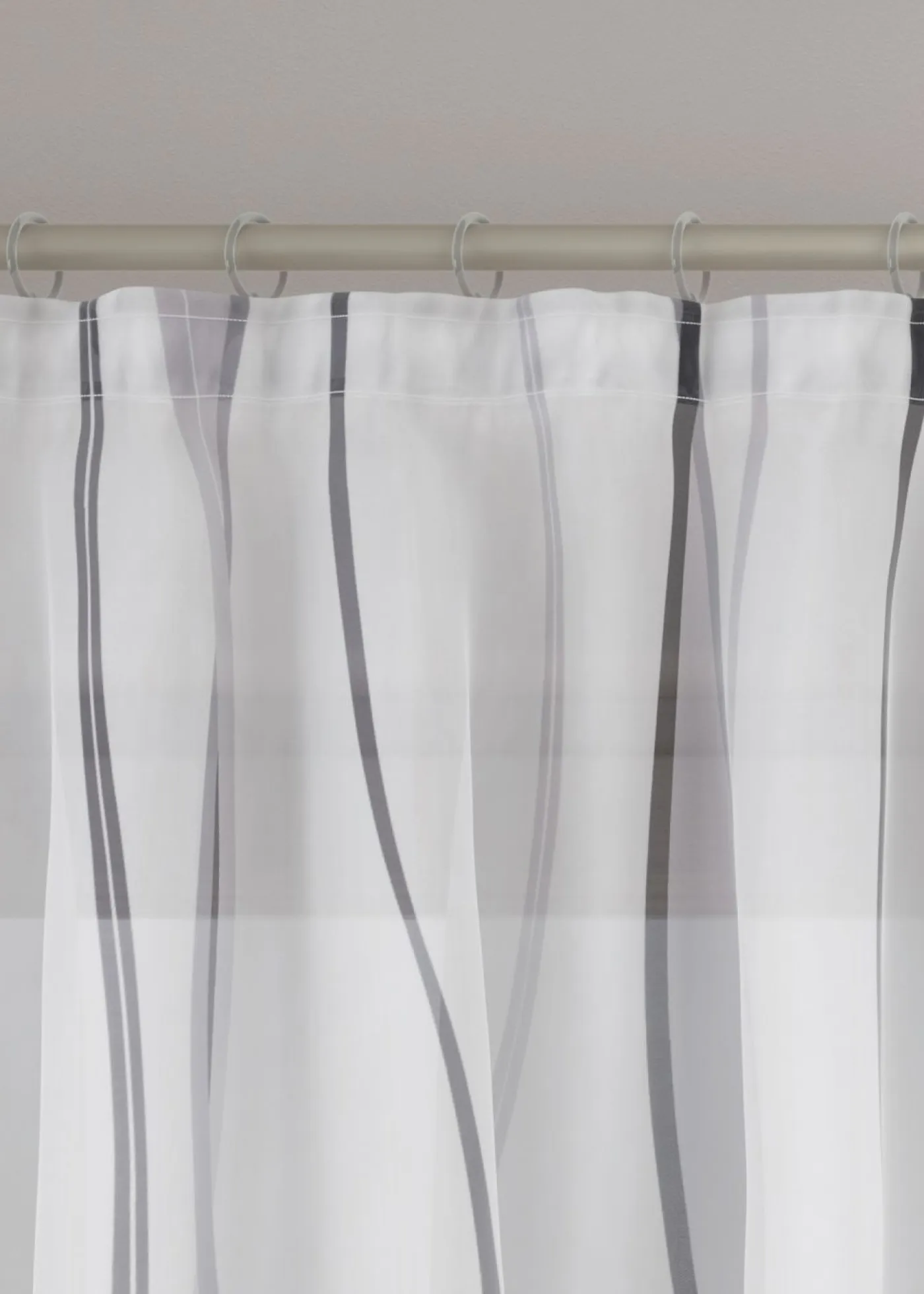 bonprix bonprix Cortinas Baratas|Todas Las Cortinas>Cortina con patrón de ondas (1 unidad) Blanco