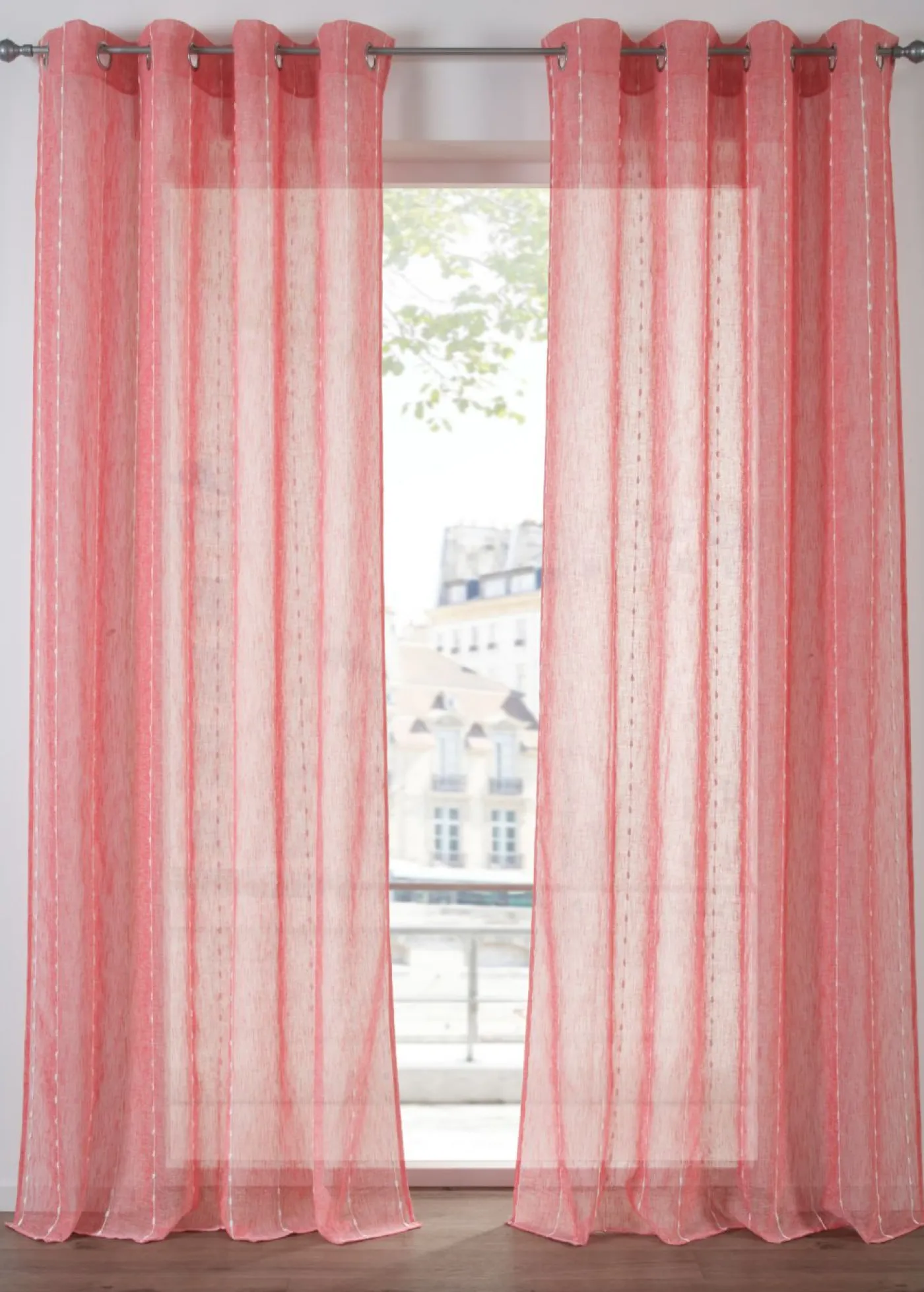 bonprix bonprix Cortina con rayas tejidas (1 unidad)