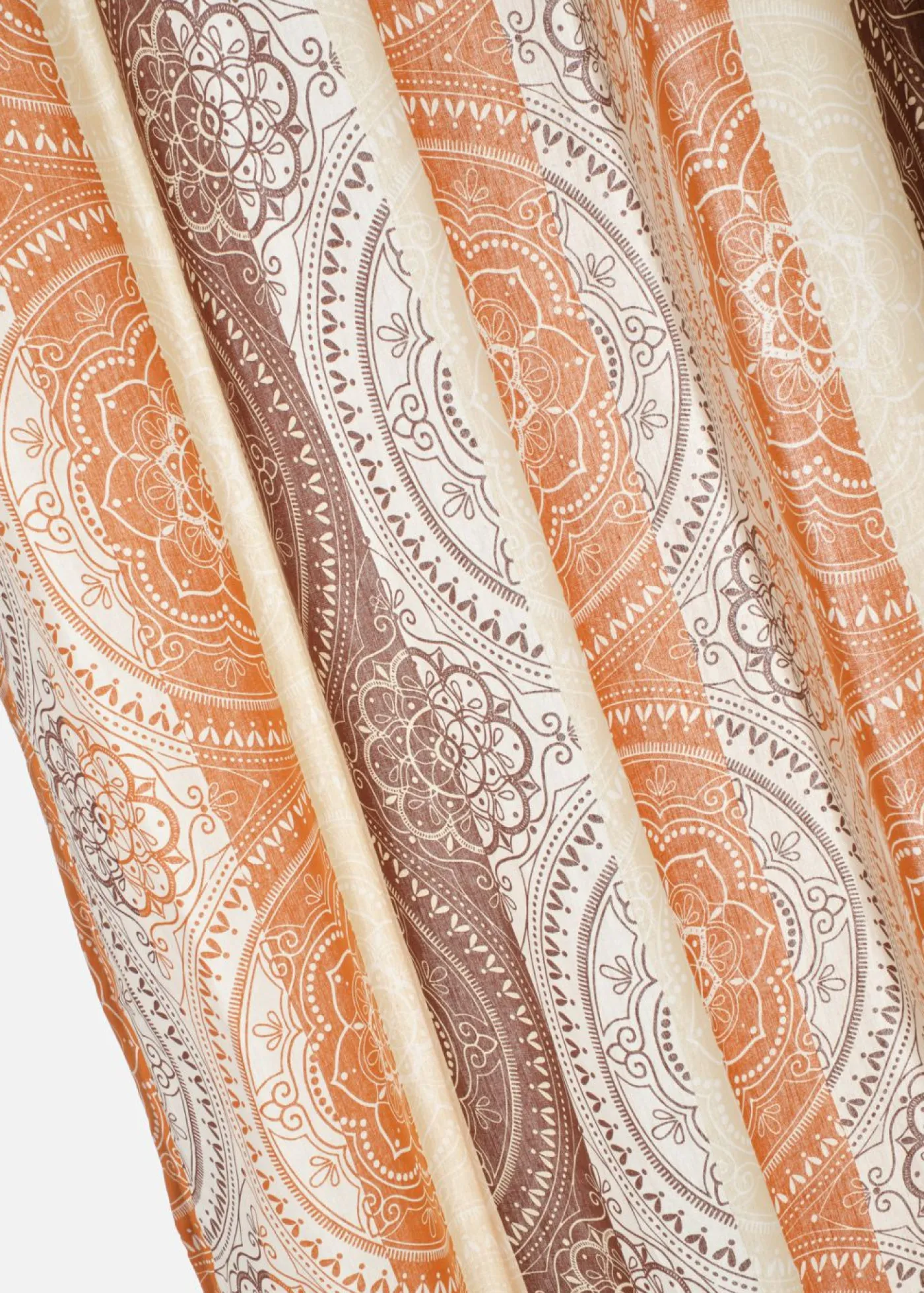 bonprix bonprix Muebles De Sala De Estar·Cortinas De Salón|Cortinas Para Dormitorio>Cortina con rayas y poliéster reciclado (1 unidad) naranja-rojo con rayas