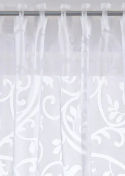 bonprix bonprix Cortina con transparencias y aros (1 unidad)