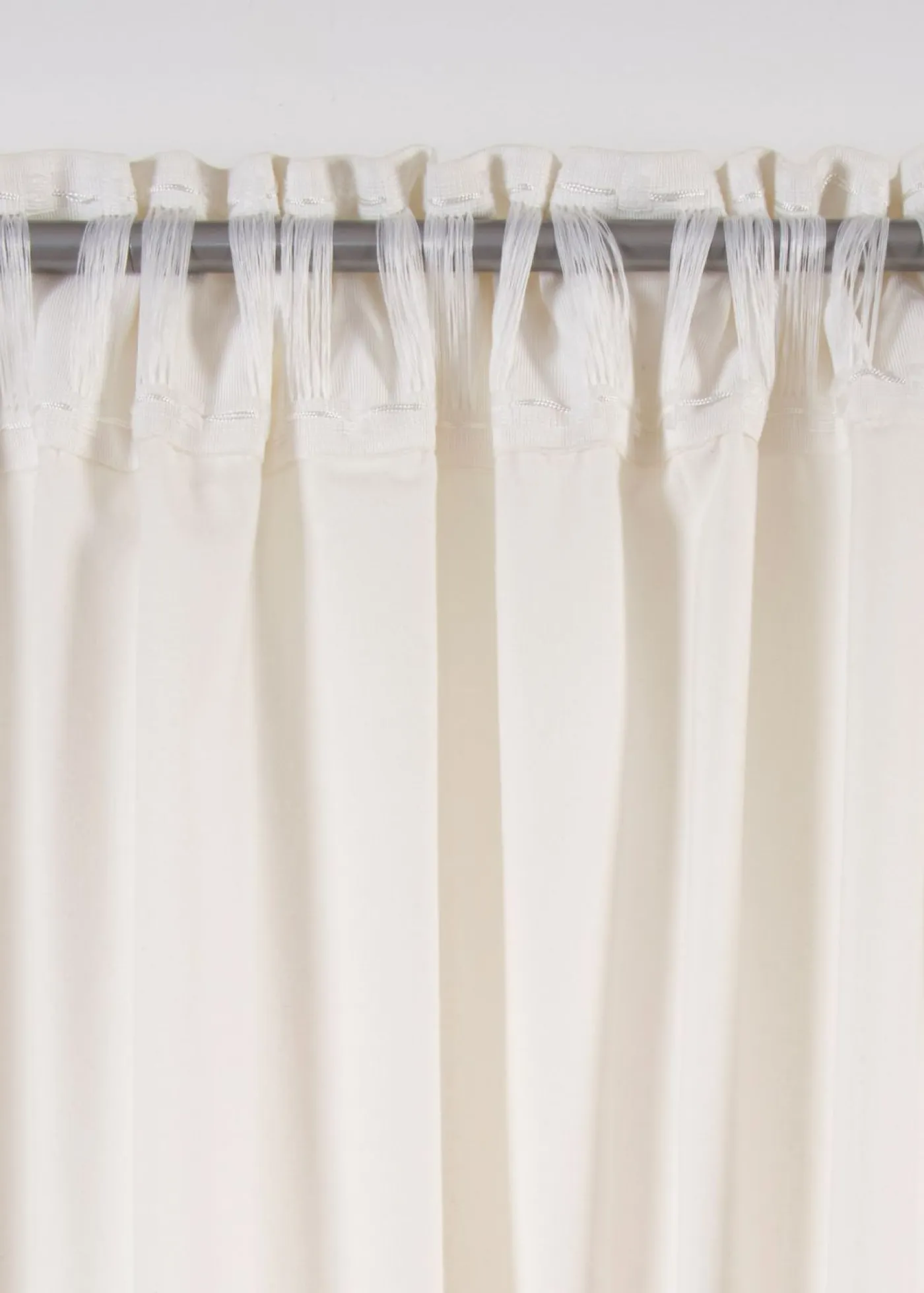 bonprix bonprix Muebles De Sala De Estar·Cortinas De Salón|Textiles Premium>Cortina de algodón orgánico, normal y extralarga (1 unidad) Gris