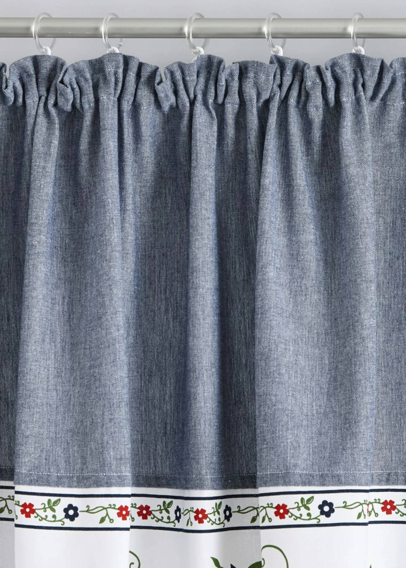 bonprix bonprix Muebles De Sala De Estar·Cortinas De Salón|Cortinas Para Dormitorio>Cortina de algodón orgánico con alzapaños (1 unidad) Azul a cuadros