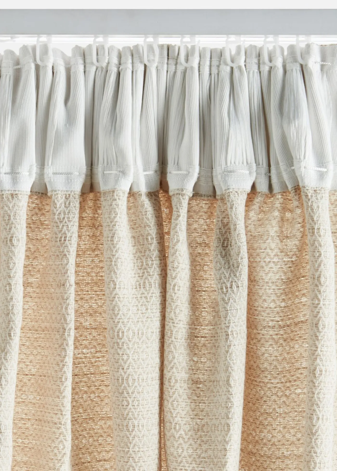 bonprix bonprix Cortinas Para Dormitorio>Cortina de algodón orgánico con estructura (1 unidad) Crema