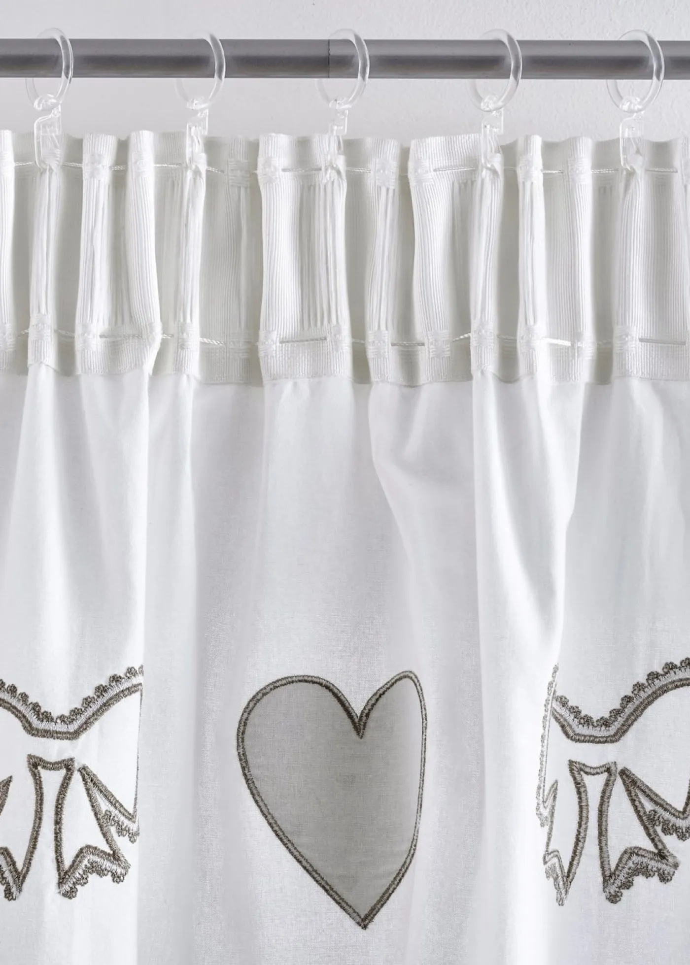 bonprix bonprix Muebles De Sala De Estar·Cortinas De Salón|Cortinas Para Dormitorio>Cortina de algodón orgánico con alzapaño (1 paquete) Marrón grisáceo