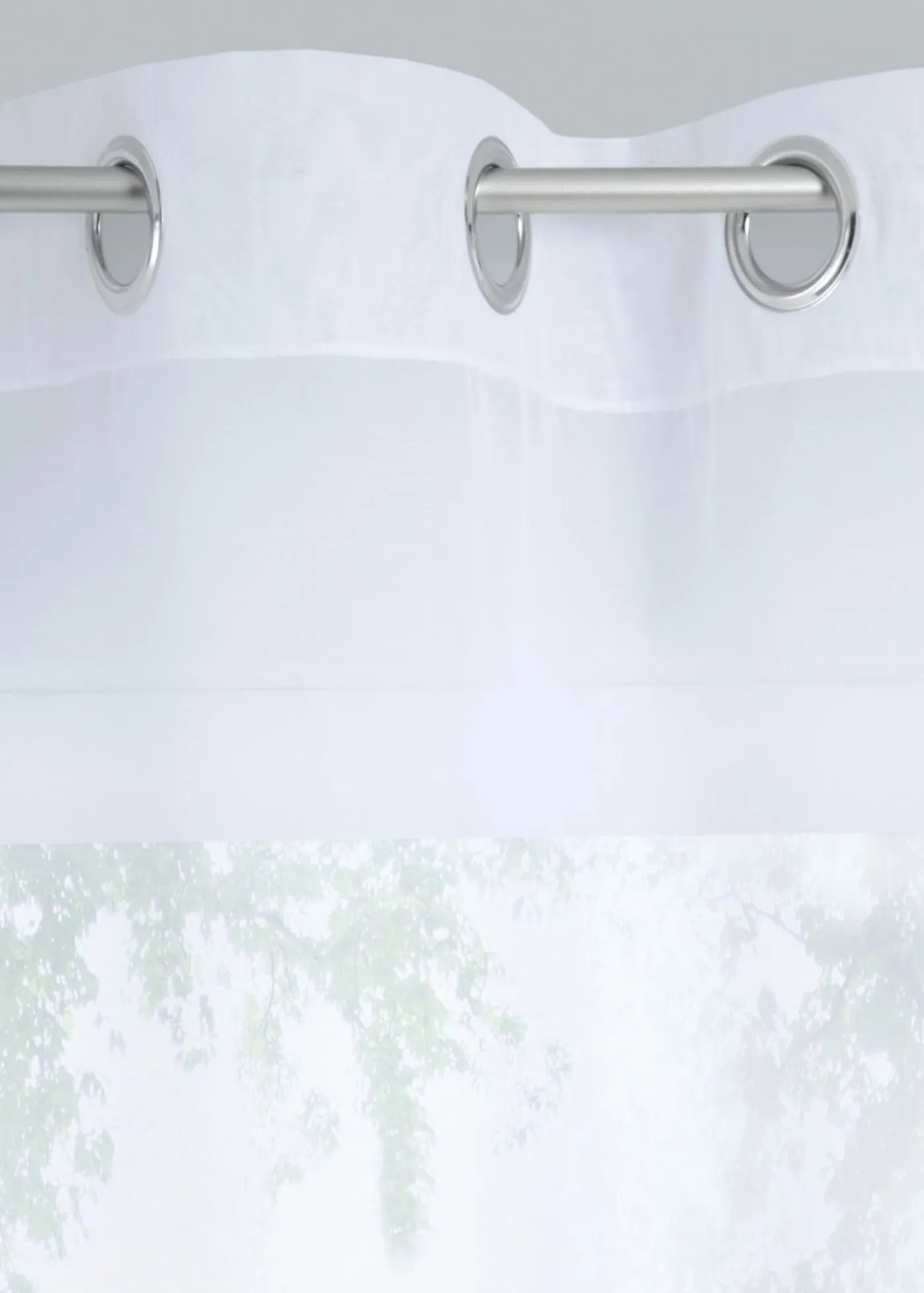 bonprix bpc living bonprix collection Muebles De Comedor·Cortinas Y Estores|Muebles De Sala De Estar·Cortinas De Salón>Cortina de estructura Batist fina (1 unidad) Blanco