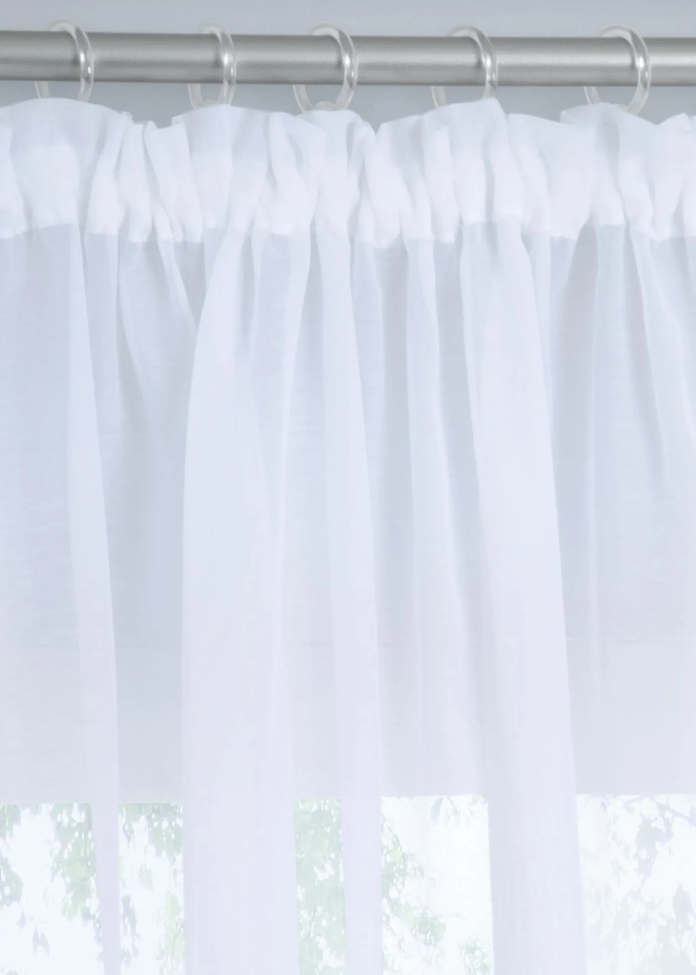 bonprix bpc living bonprix collection Muebles De Comedor·Cortinas Y Estores|Muebles De Sala De Estar·Cortinas De Salón>Cortina de estructura Batist fina (1 unidad) Blanco