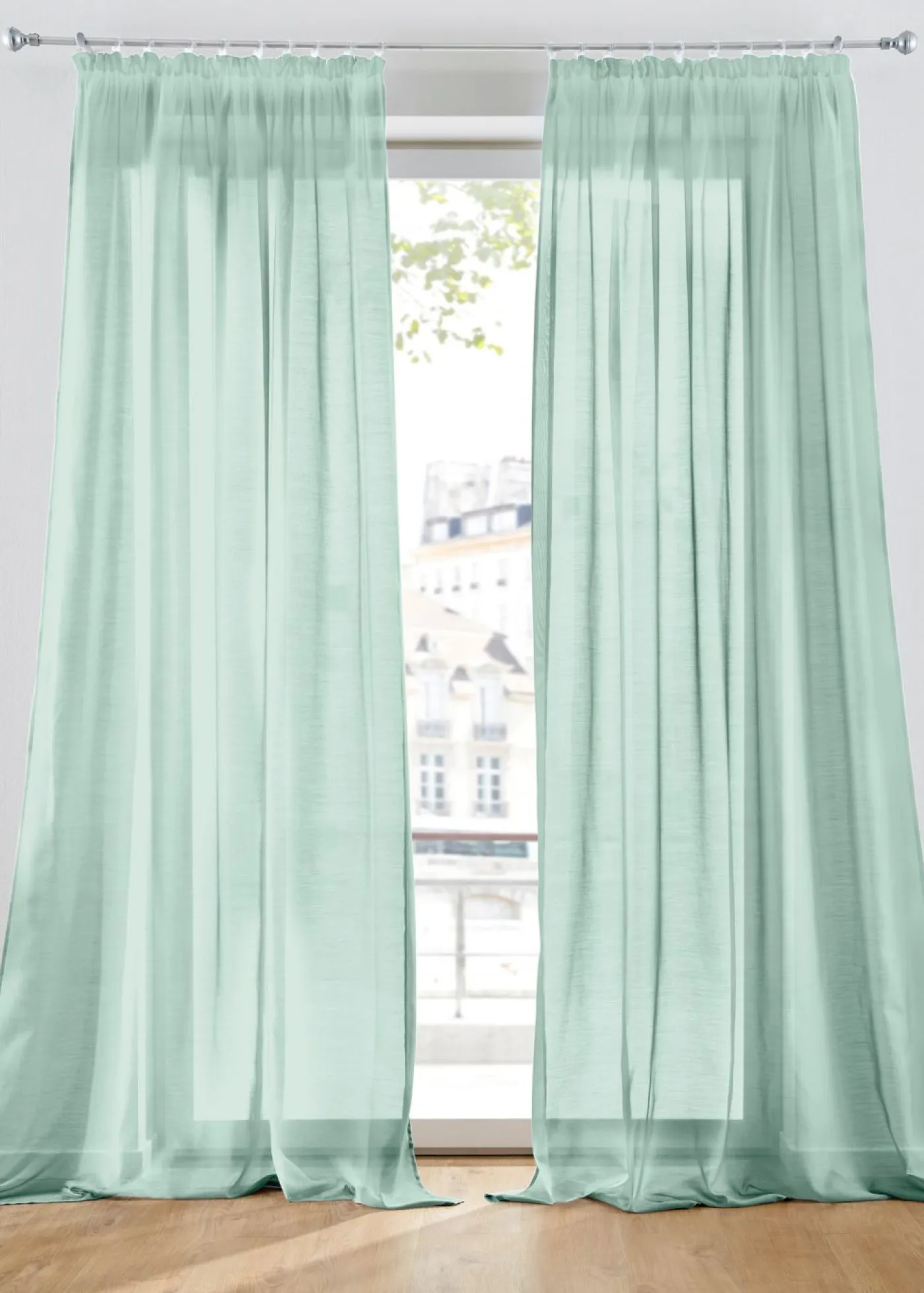 bonprix bpc living bonprix collection Cortina de estructura Batist fina (1 unidad)