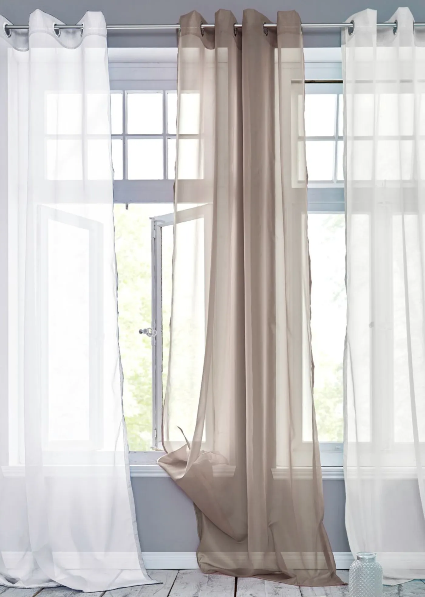 bonprix bonprix Cortina de gasa ligera (1 unidad)