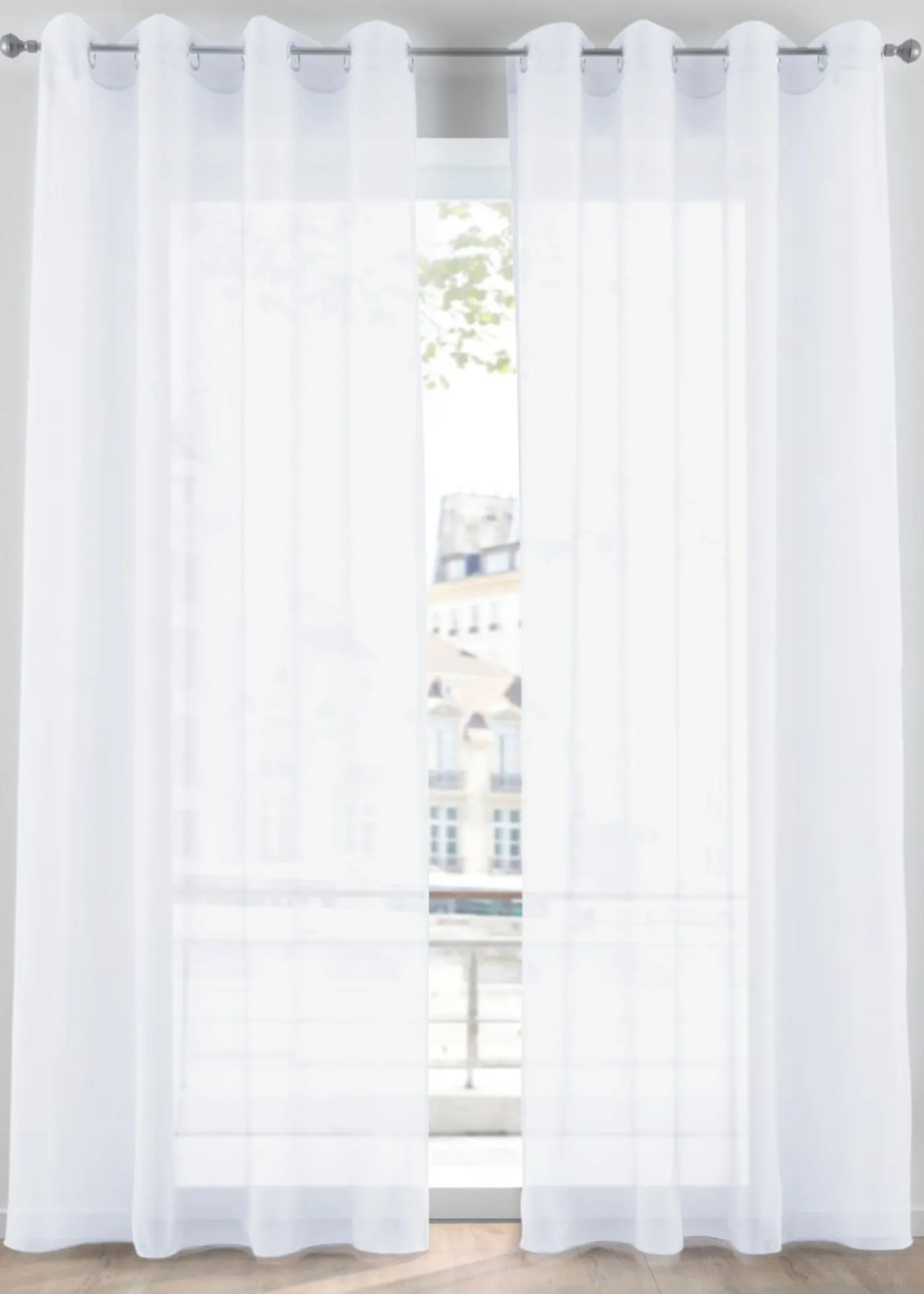 bonprix bonprix Muebles De Comedor·Cortinas Y Estores|Muebles De Sala De Estar·Cortinas De Salón>Cortina de gasa ligera (1 unidad) Blanco