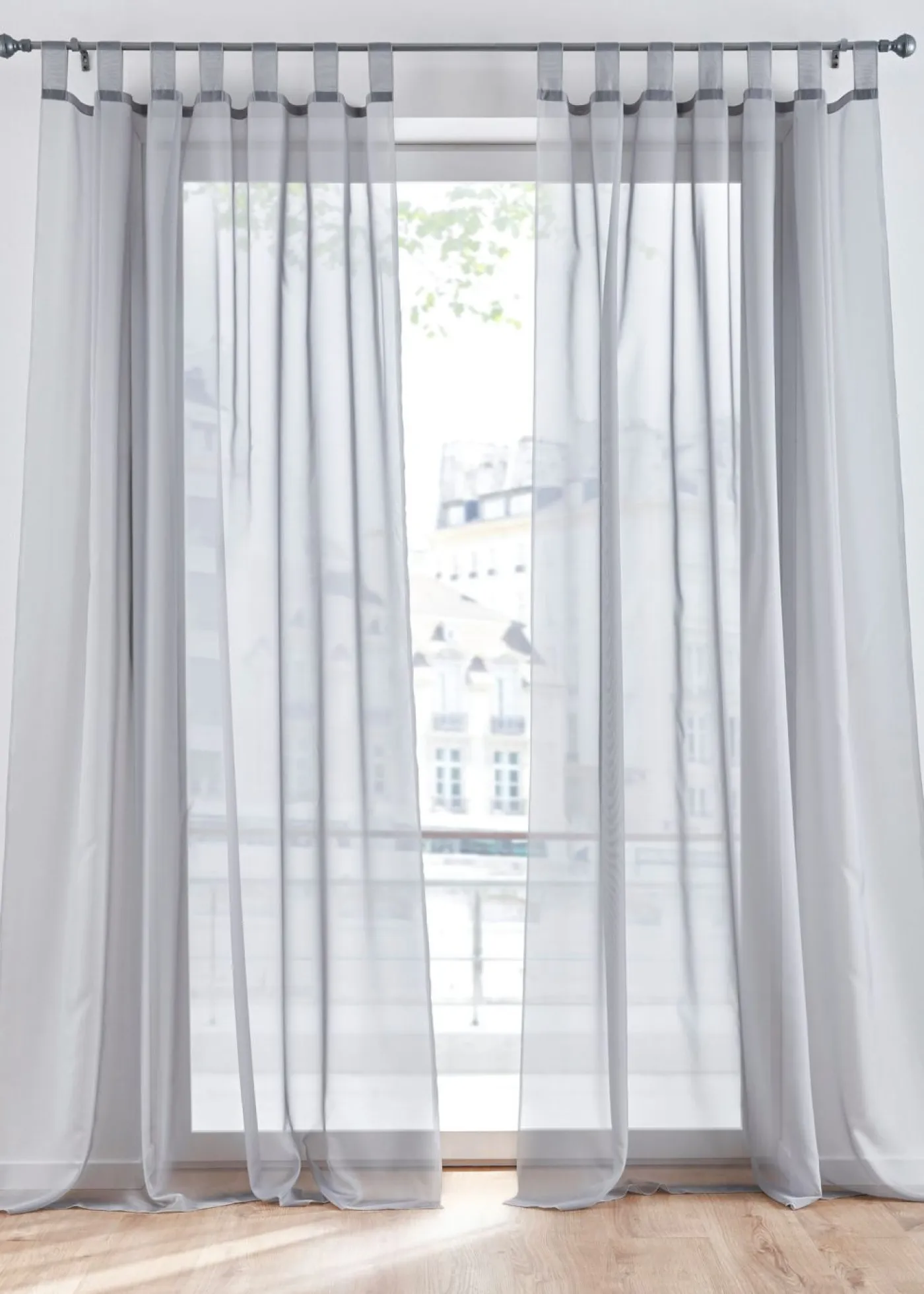 bonprix bonprix Muebles De Comedor·Cortinas Y Estores|Muebles De Sala De Estar·Cortinas De Salón>Cortina de gasa ligera (2 unidades) Plata