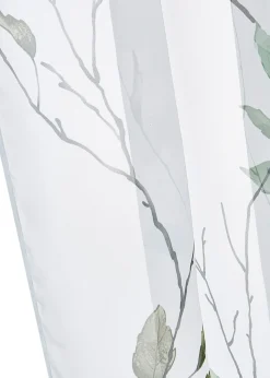 bonprix bonprix Cortinas Baratas|Todas Las Cortinas>Cortina de gasa ligera (1 unidad) verde claro/gris/blanco