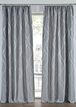 bonprix bonprix Muebles De Sala De Estar·Cortinas De Salón|Cortinas Para Dormitorio>Cortina de jacquard (1 unidad) Gris
