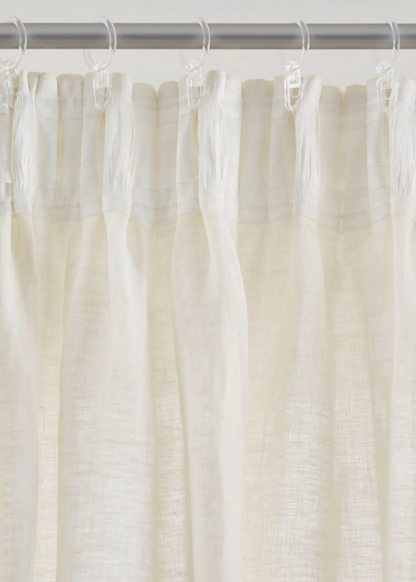 bonprix bonprix Muebles De Sala De Estar·Cortinas De Salón|Cortinas Para Dormitorio>Cortina de lino y algodón (1 unidad) Crema