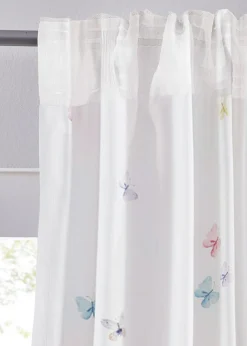 bonprix bonprix Cortina de microfibra con estampado de mariposas (1 unidad)