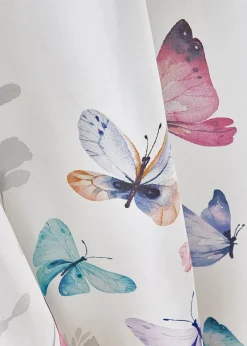 bonprix bonprix Cortina de microfibra con estampado de mariposas (1 unidad)