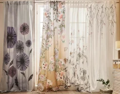 bonprix bonprix Cortina de microfibra con estampado de rosas