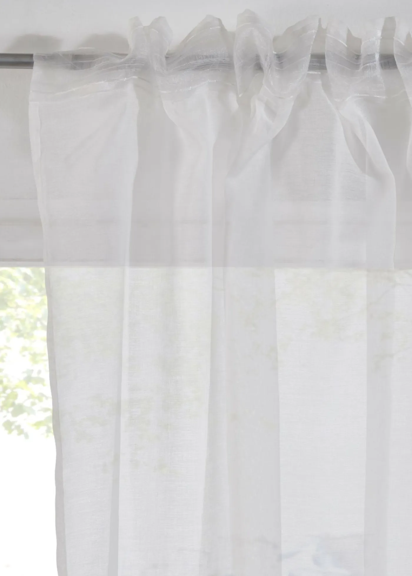 bonprix bonprix Cortina de poliéster reciclado con estampado de flores (1 unidad)