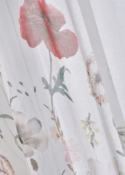 bonprix bonprix Cortina de poliéster reciclado con estampado de flores (1 unidad)