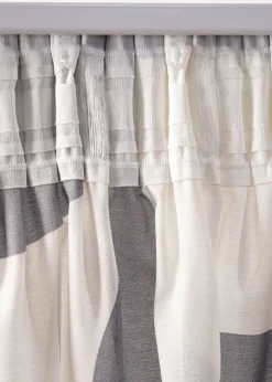 bonprix bonprix Cortina de poliéster reciclado con estampado gráfico (1 unidad)