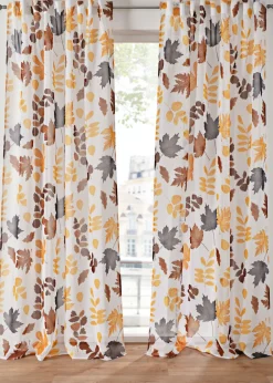 bonprix bonprix Muebles De Comedor·Cortinas Y Estores|Muebles De Sala De Estar·Cortinas De Salón>Cortina de poliéster reciclado (1 unidad) arena-marrón-gris