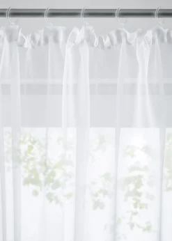 bonprix bonprix Cortinas Baratas|Cortinas Semitransparentes>Cortina de poliéster reciclado en monocolor Blanco